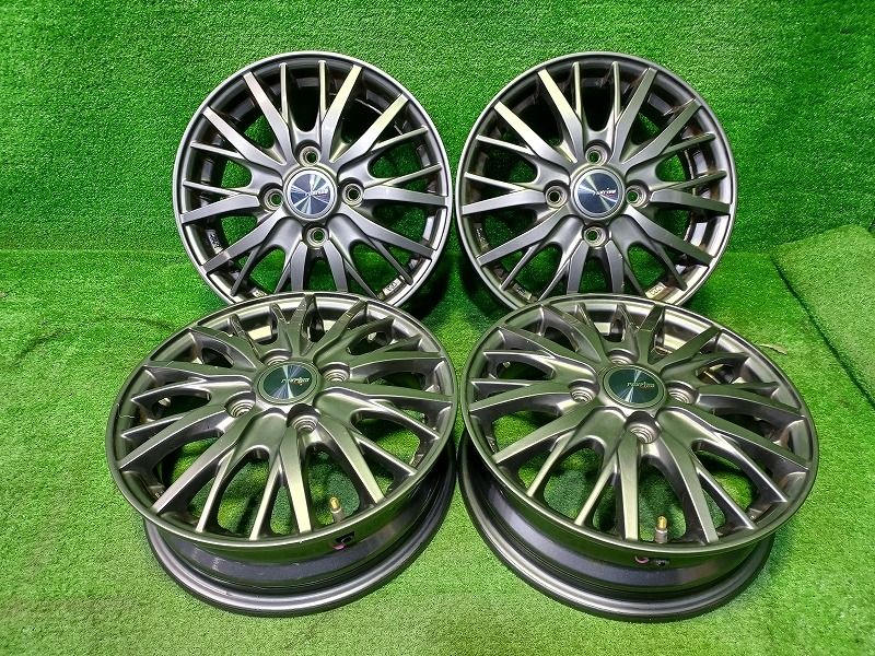 ラブリオン ﾊｲｾﾞｯﾄ EKﾜｺﾞﾝ ﾜｺﾞﾝR ﾓｺ ホイール アルミ ガンメタ 13インチ 4 00 B 4穴 4本 100 45