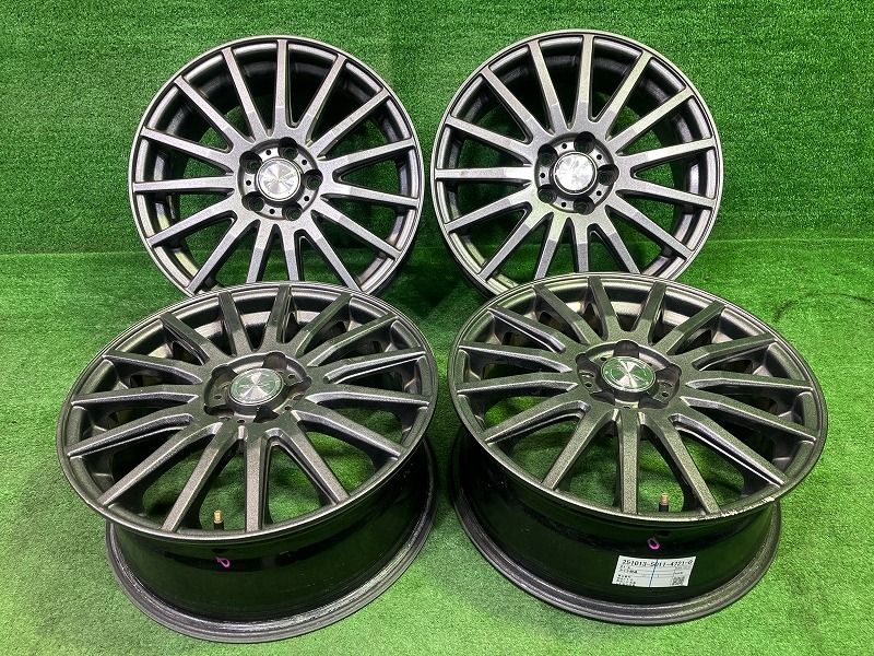 ザイン ﾚｶﾞｼｨ ｲﾝﾌﾟﾚｯｻ ホイール アルミ ガンメタ 16インチ 6 5 J 5穴 4本 100 48