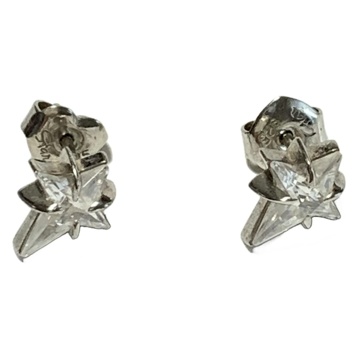 STAR JEWELRY スタージュエリー ピアス シルバー クリア スター