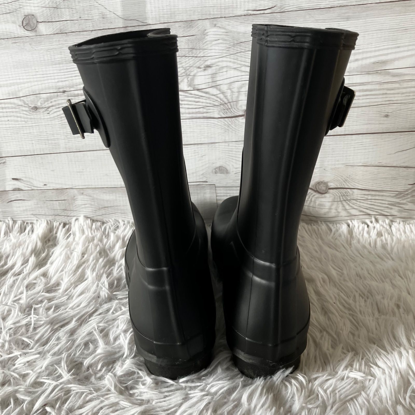 HUNTER レインブーツ ブラック 長靴 ハンター ロングブーツ メンズ