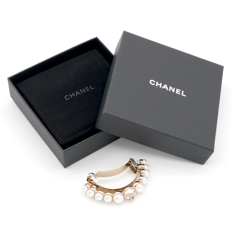 シャネル CHANEL ヘアアクセサリー ゴールド ココマーク バレッタ ヘア