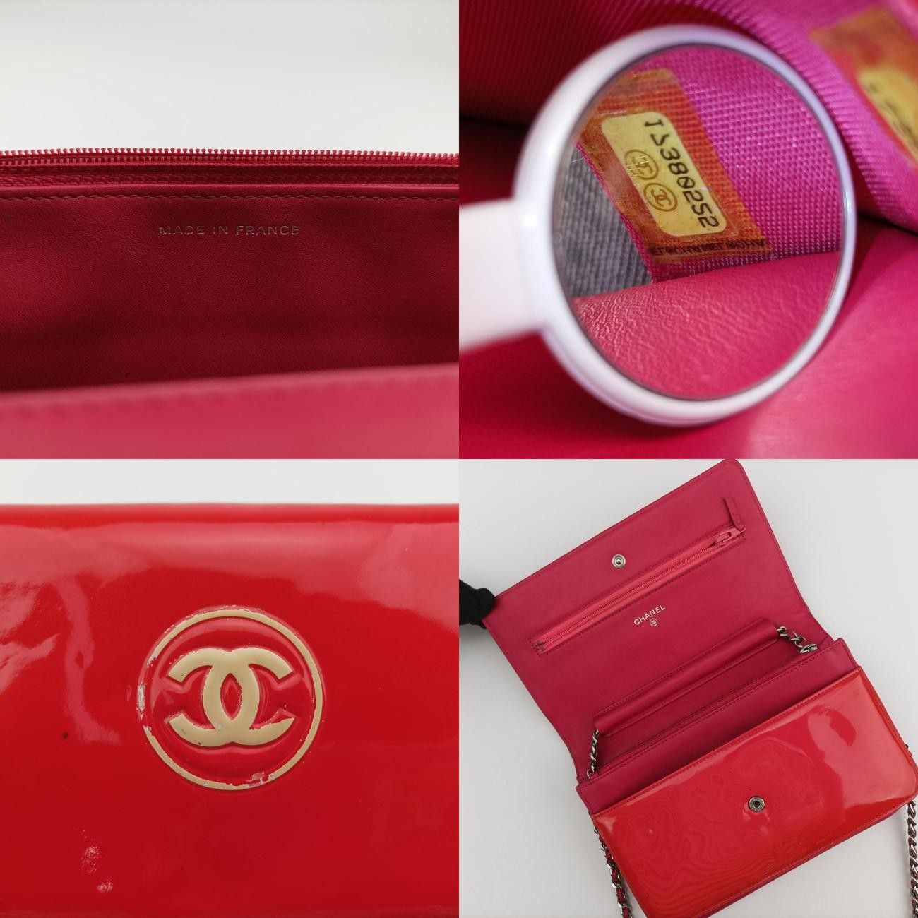 シャネルChanelココマーク クラシック レッド パテント A69088