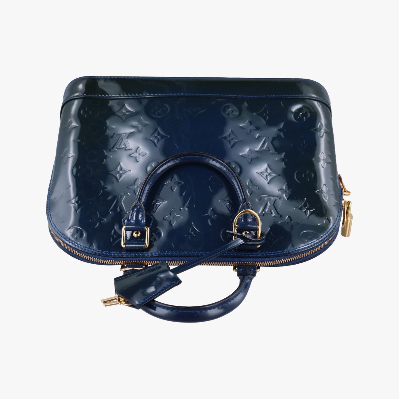 ルイヴィトンLouis VuittonアルマPM ブルーニュイ ヴェルニ M91612