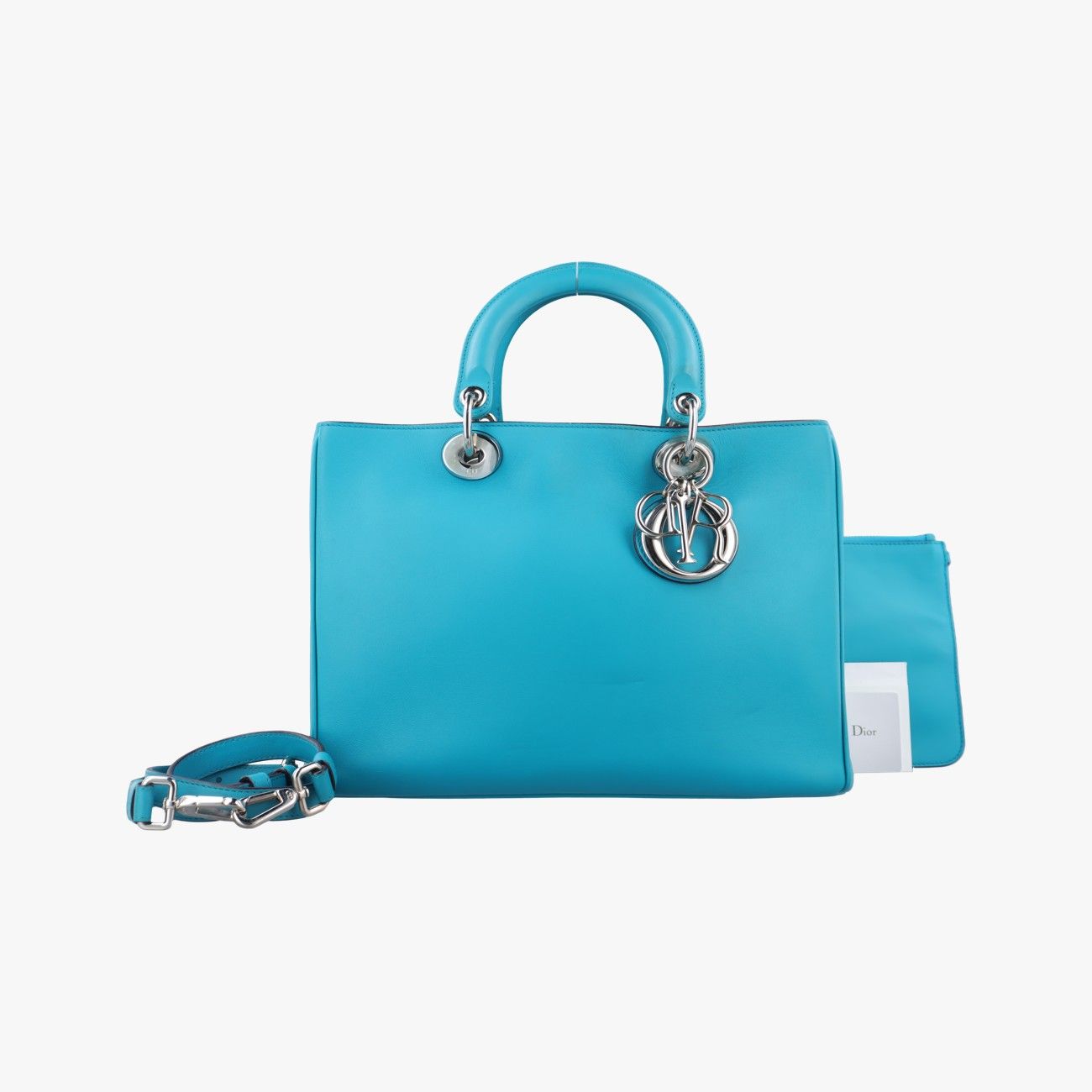 クリスチャンディオールChristian Diorディオリッシモ ブルー レザー 19 MA 0143