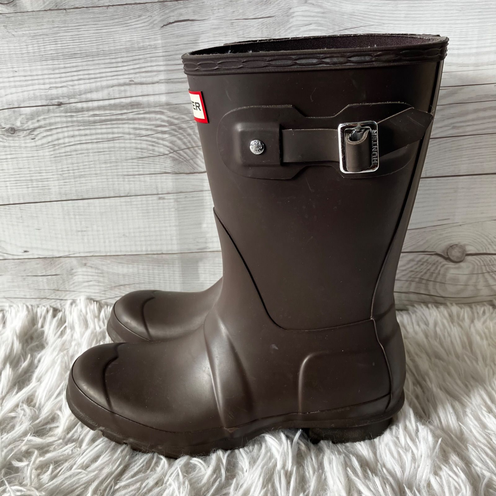 ハンター HUNTER レインブーツ 長靴 レインシューズ ブーツ ブラウン