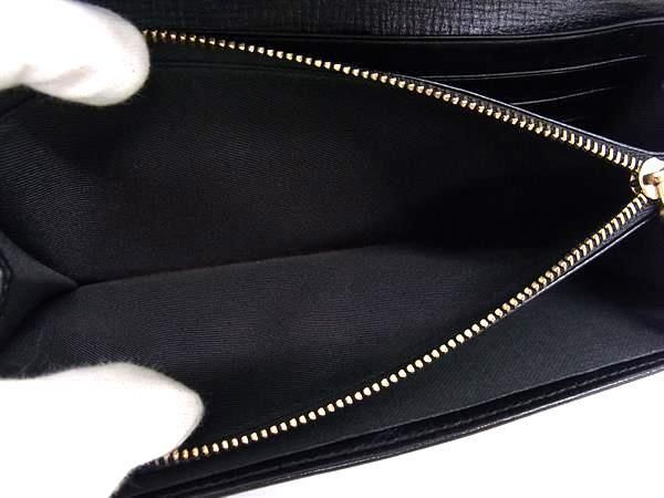 BVLGARI ブルガリ 財布 イザベラロッセリーニ - ブラック レザー レディース 二つ折り 長財布 ゴールド金具 美品【本物保証】 BVLGARI ブルガリ 財布 イザベラロッセリーニ - ブラック レザー