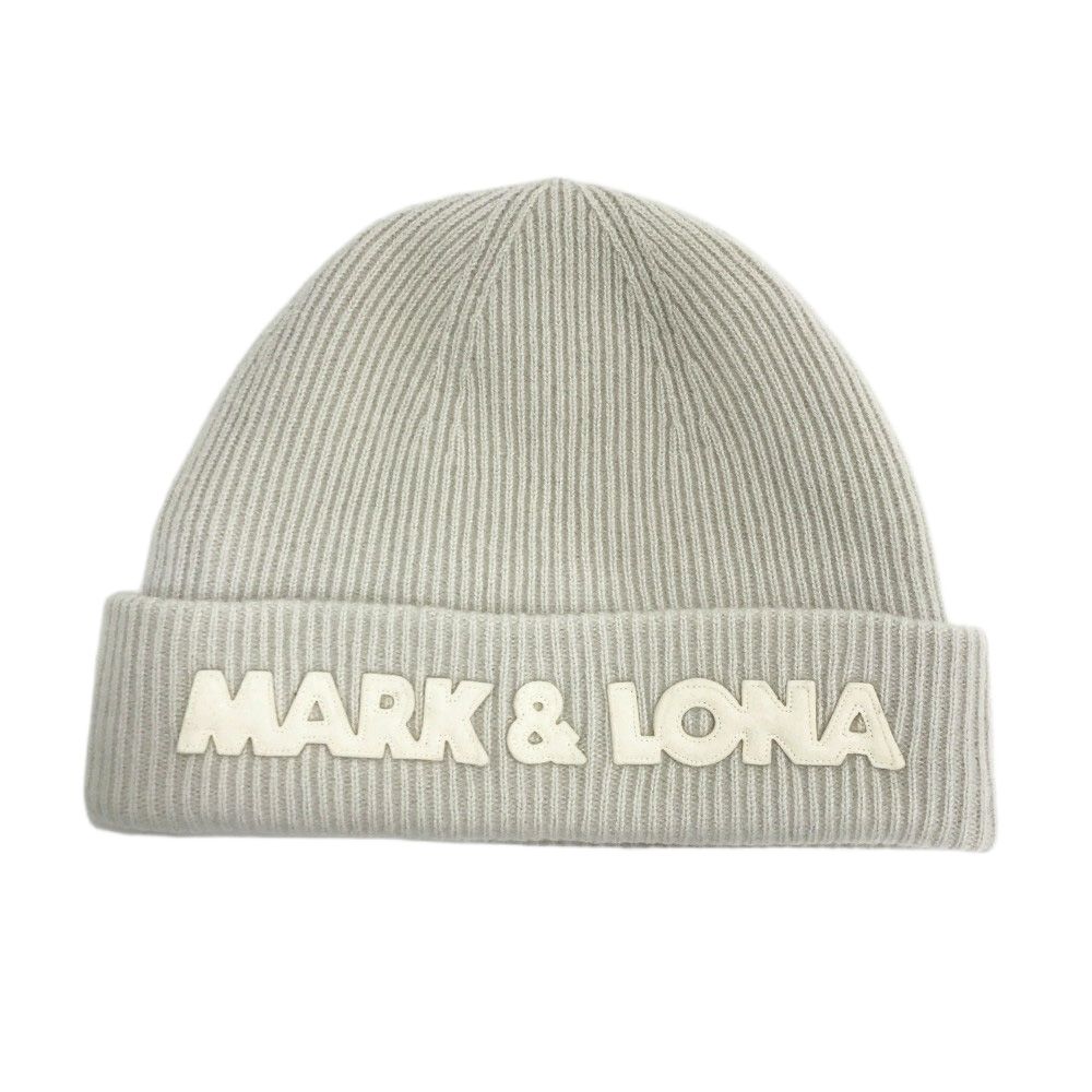 MARK-LONA マークアンドロナ ニット帽 ベージュ系 ゴルフウェア ストスト
