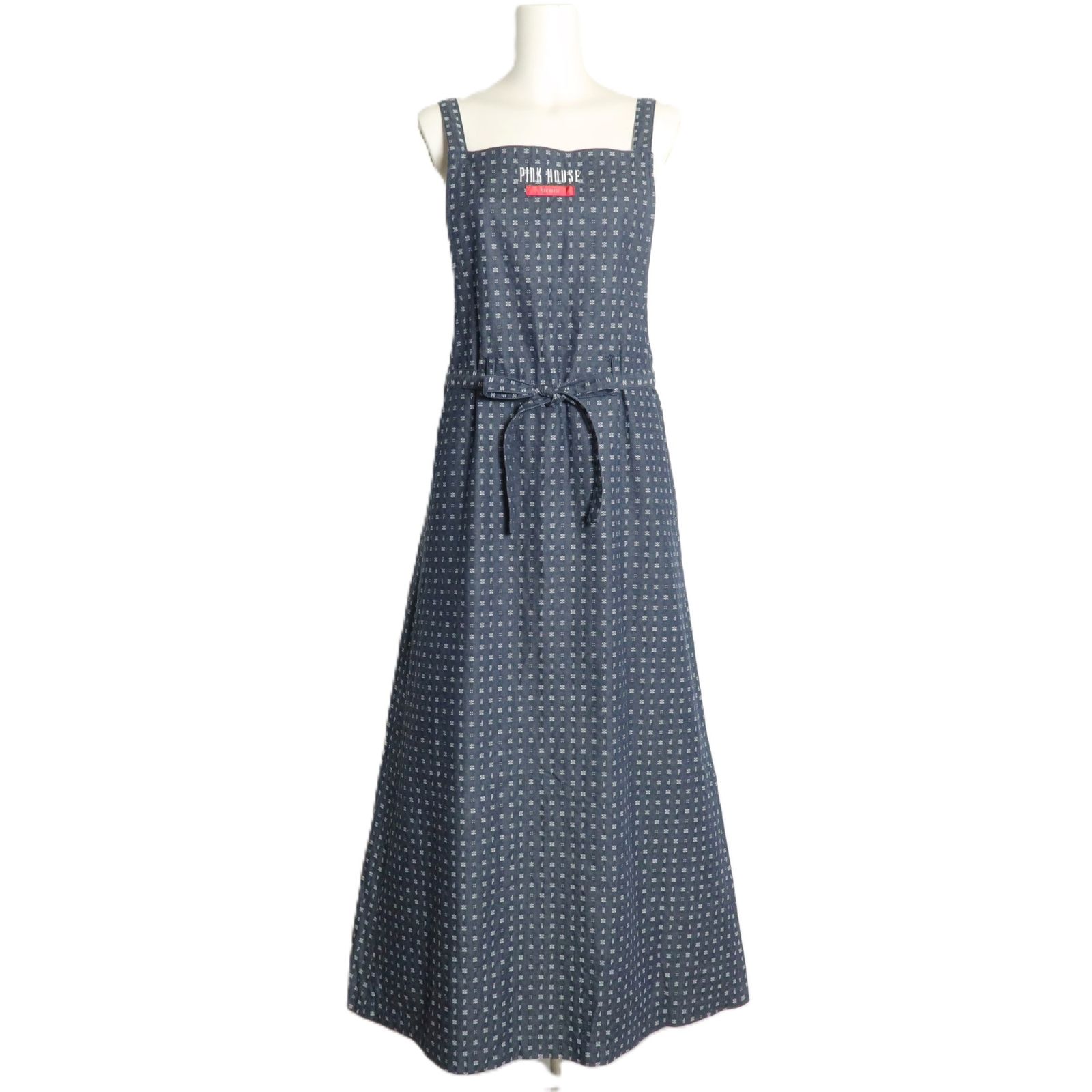 美品】ピンクハウス☆デニムのエプロンスカート タブリエ グレー系