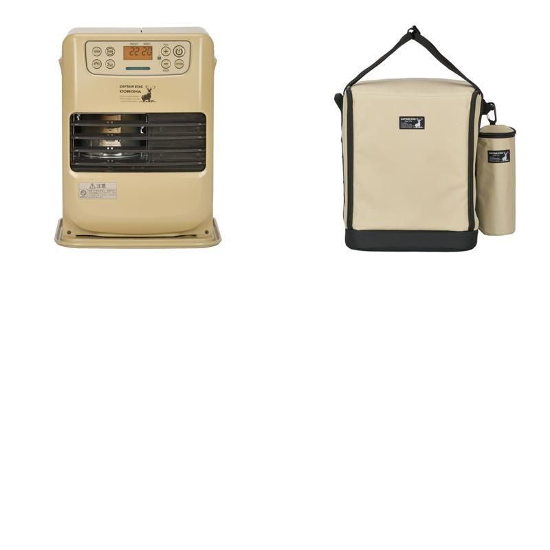 キャプテンスタッグ CAPTAIN STAG 2点セット 石油ファンヒーター FH-CP 25 CS 収納ケース