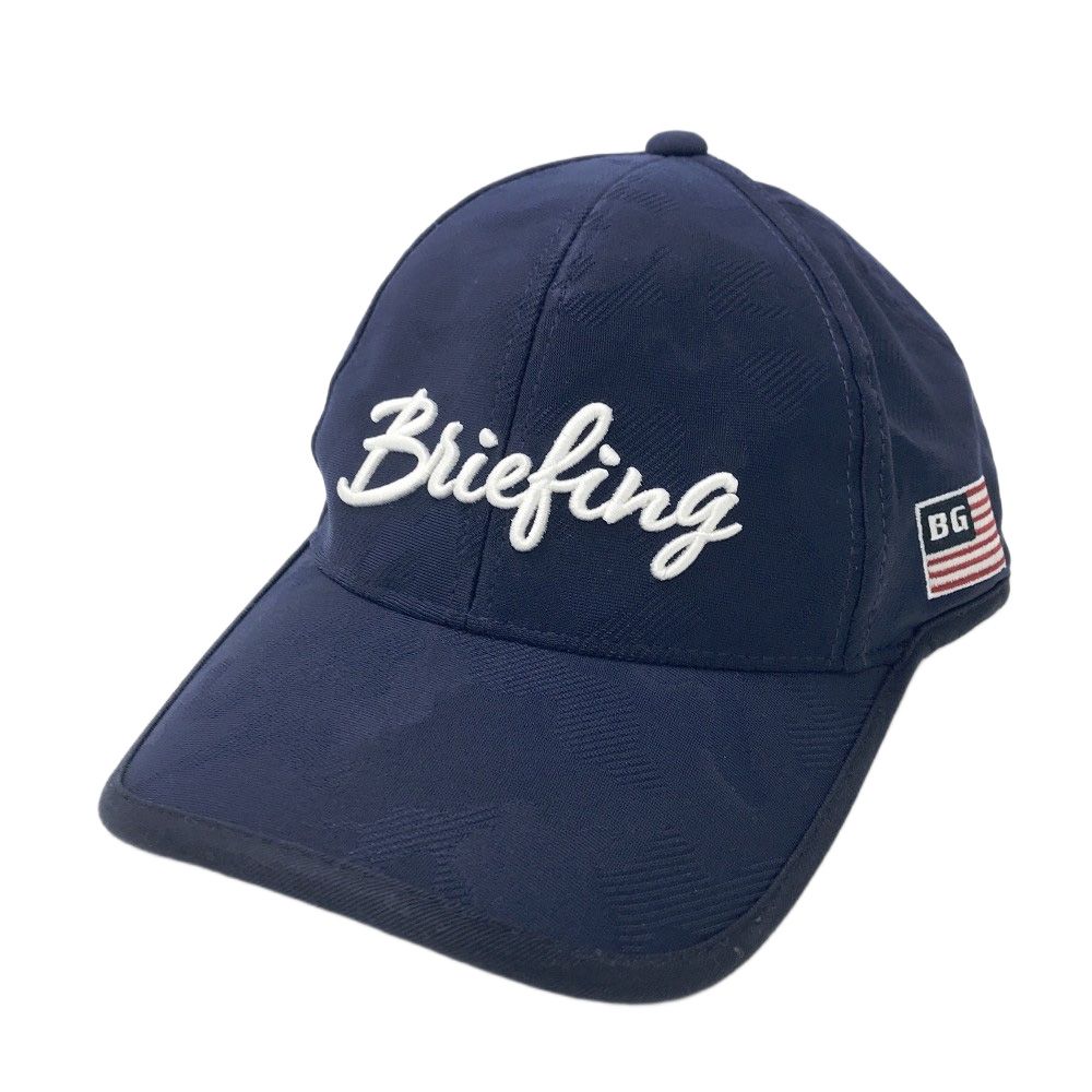 BRIEFING GOLF ブリーフィング キャップ カモフラ柄 ネイビー系 FREE