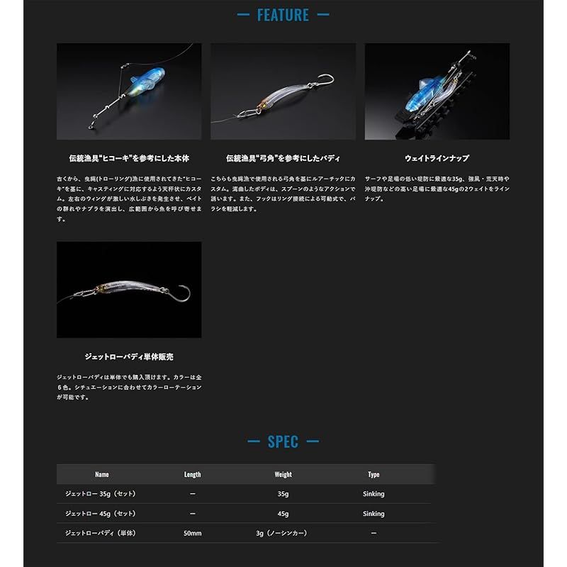 JACKALL(ジャッカル) ジェットロー セット 35g シラスセット - メルカリ