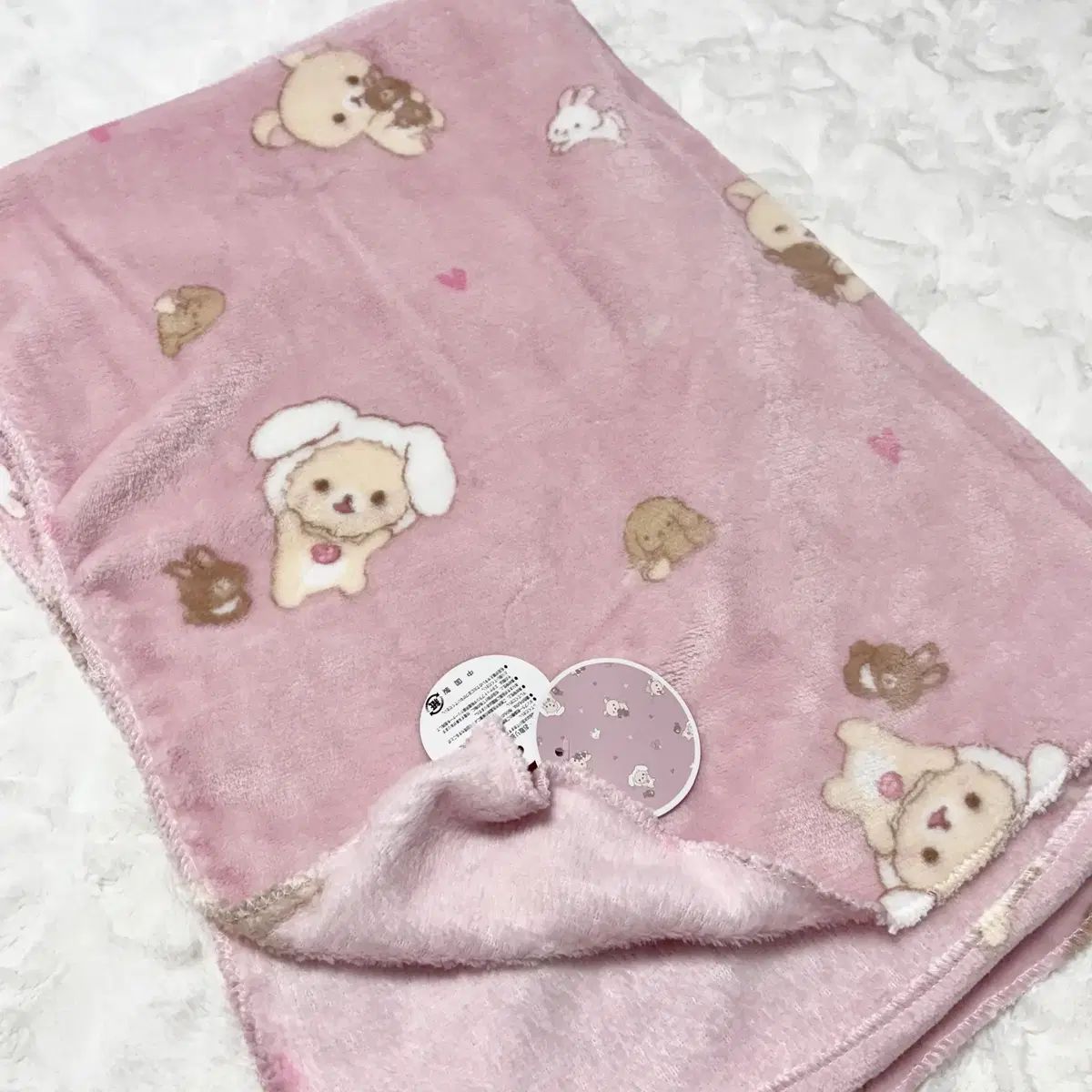 コリラックマ ピンク うさぎ ブランケット リラックマ ぬいぐるみ