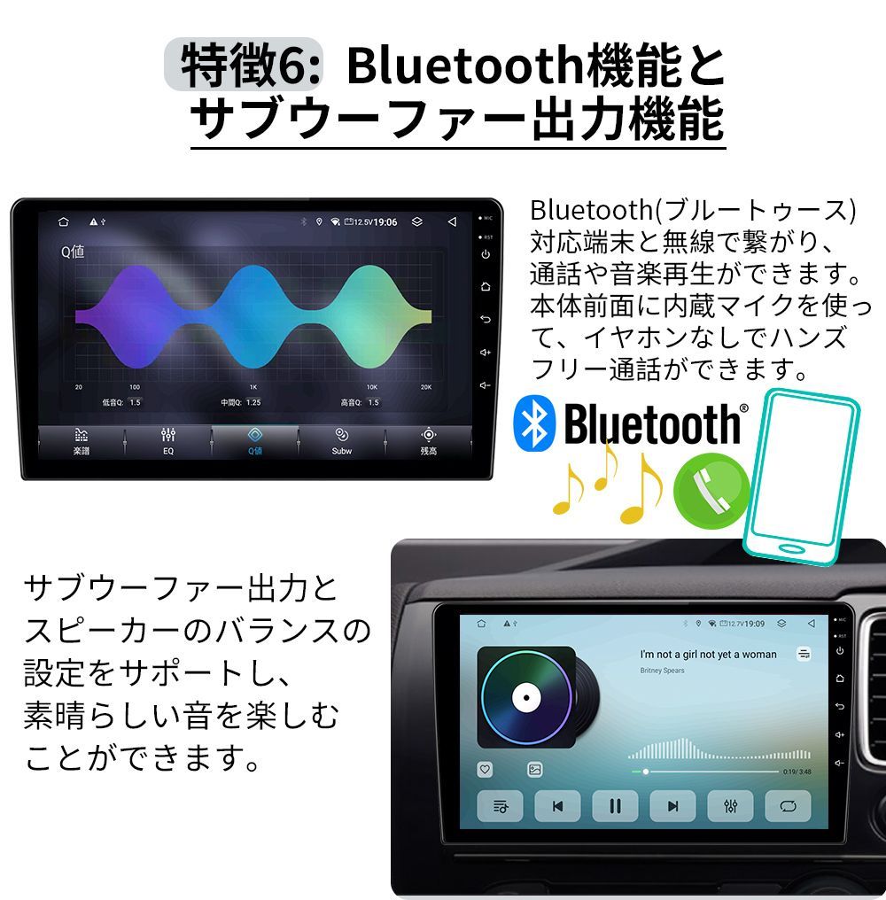 AT202 フィット アンドロイドカーナビ GE6(7)GE8(9)型 灰色 10インチ 8