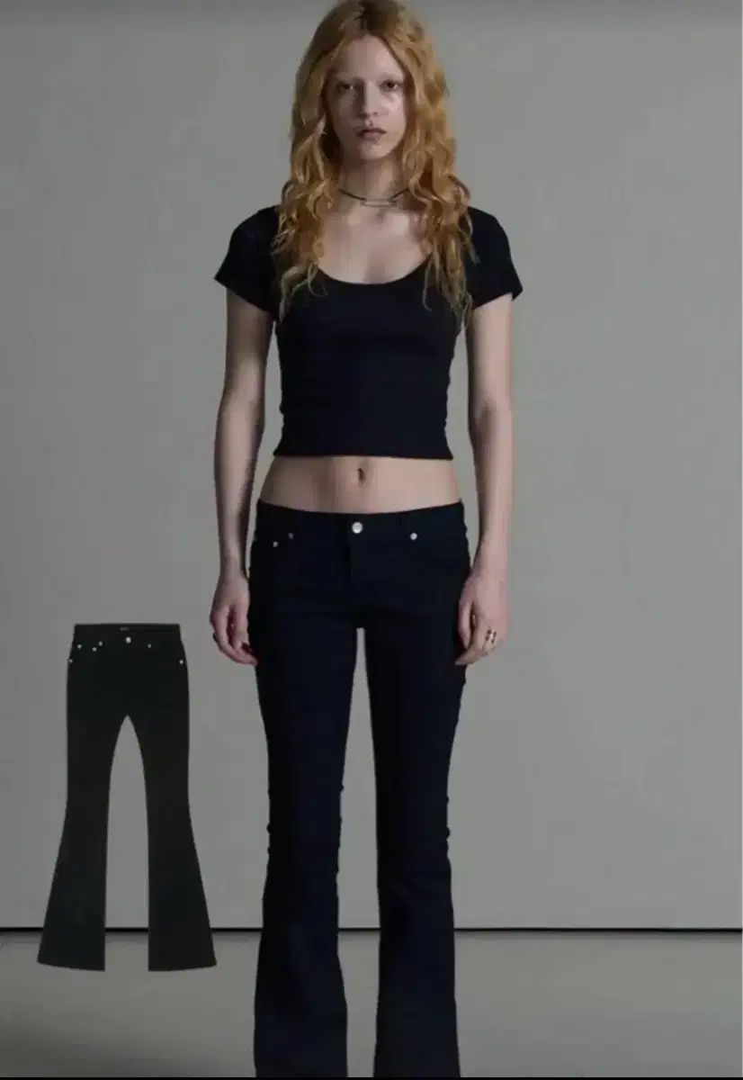 BOHEMSEO ボヘミアンソウル ミッド RIIZE ライズ ブーツカット ブラック パンツ xs