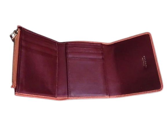 美品 BVLGARI ブルガリ 財布 ブルガリブルガリ - オレンジ系 レザー