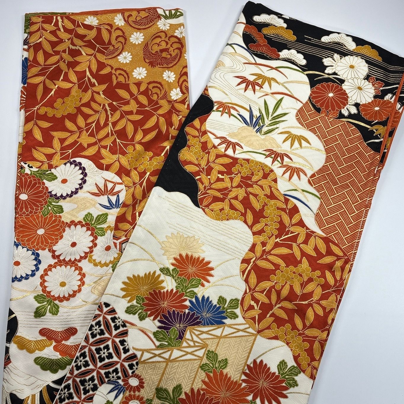 振袖6枚まとめ売り　リメイク用　素材用　着付け練習　成人式 振袖6枚まとめ売り リメイク用 素材用 着付け練習 成人式 振袖6枚