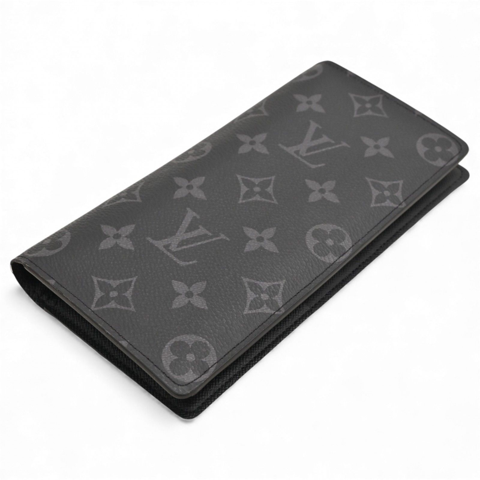 【極美品】ルイヴィトン モノグラム エクリプス ブラザ 長財布 ブラック ルイヴィトン モノグラム エクリプス ポルトフォイユ ブラザ 長財布 A