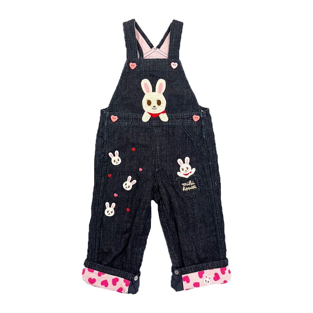 mikihouse ミキハウス うさこのオーバーオール 33 I 100 13-3304-497