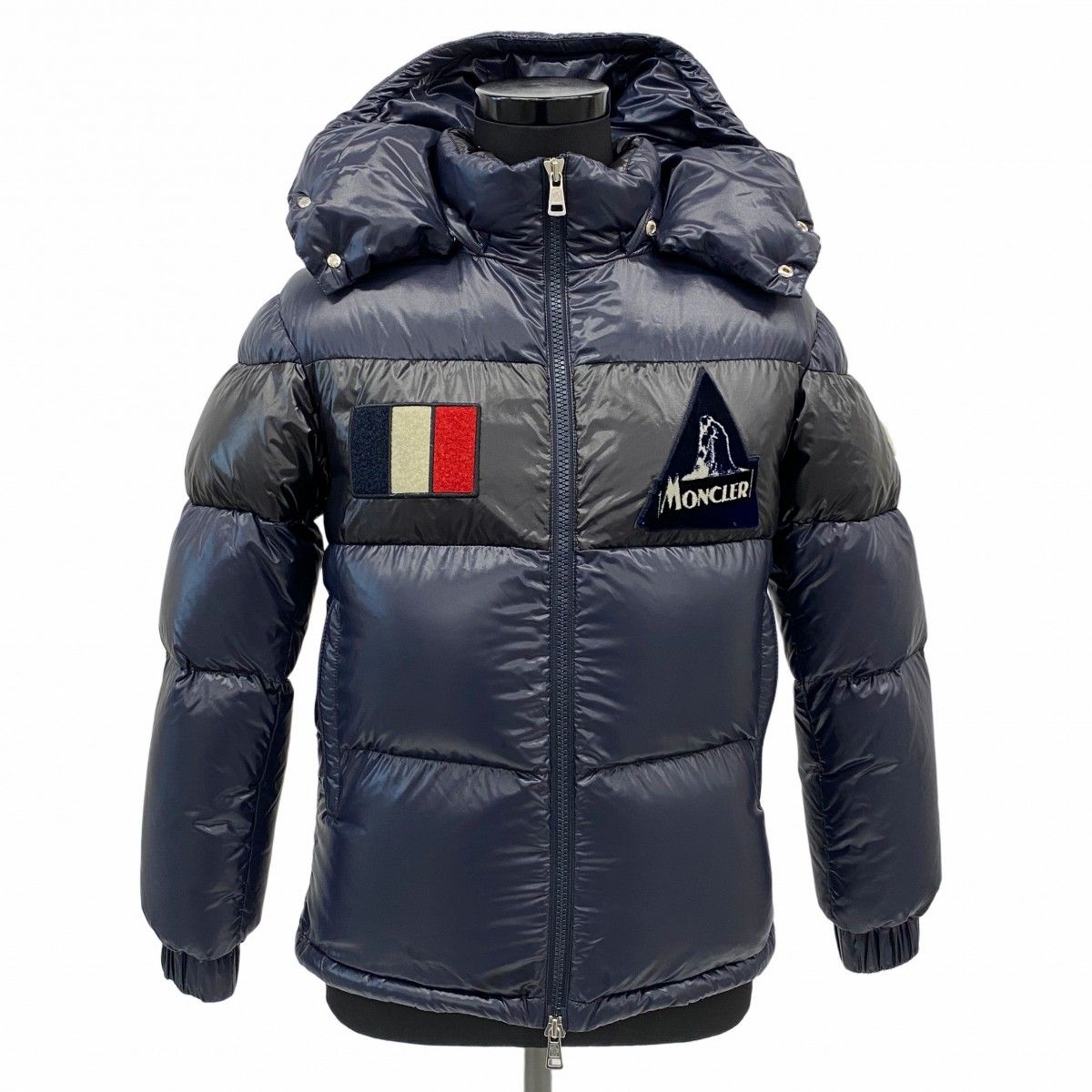 ☆SALE【5apo0012】モンクレール ダウンジャケット ネイビー ナイロン