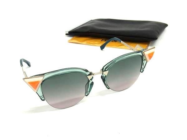 FENDI フェンディ サングラス - FF 0041/N/S グリーングラデーション