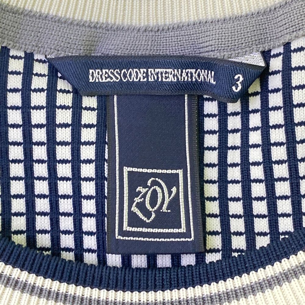 ZOY ゾーイ ゴルフ 長袖ポロシャツ 薄手セーター ニット セット　ネイビー サイズ：3 ZOY ゾーイ 長袖ニットセーター 格子柄 ネイビー系