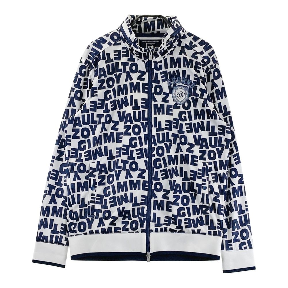 サイズ 2 ZOY ゾーイ 長袖ジャケット 総柄 ネイビー系 ゴルフウェア メンズ ストスト