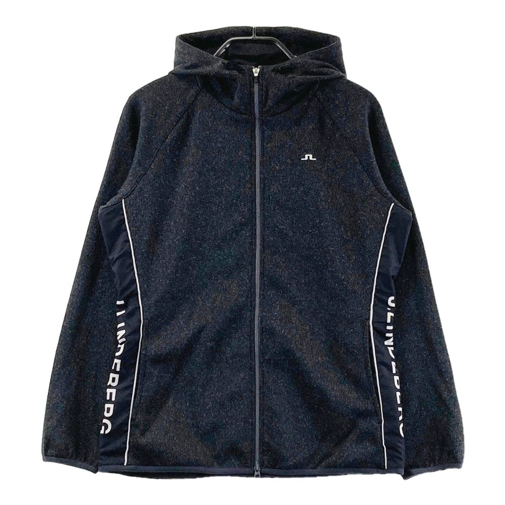 サイズ M J ジェイリンドバーグ 082 55910 ニット ジップパーカー グレー系 ゴルフウェア レディース ストスト