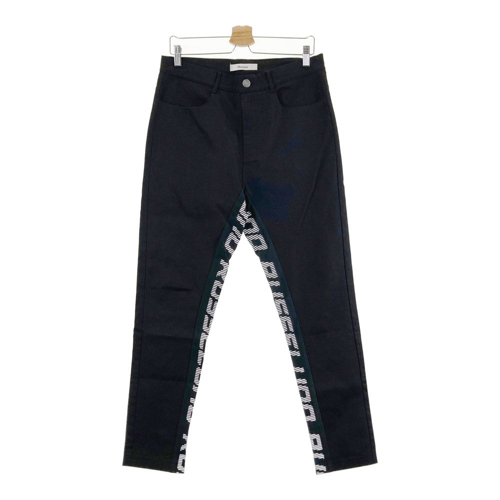 サイズ：5 RUSSELUNO ラッセルノ ロングパンツ サイドロゴ ブラック系