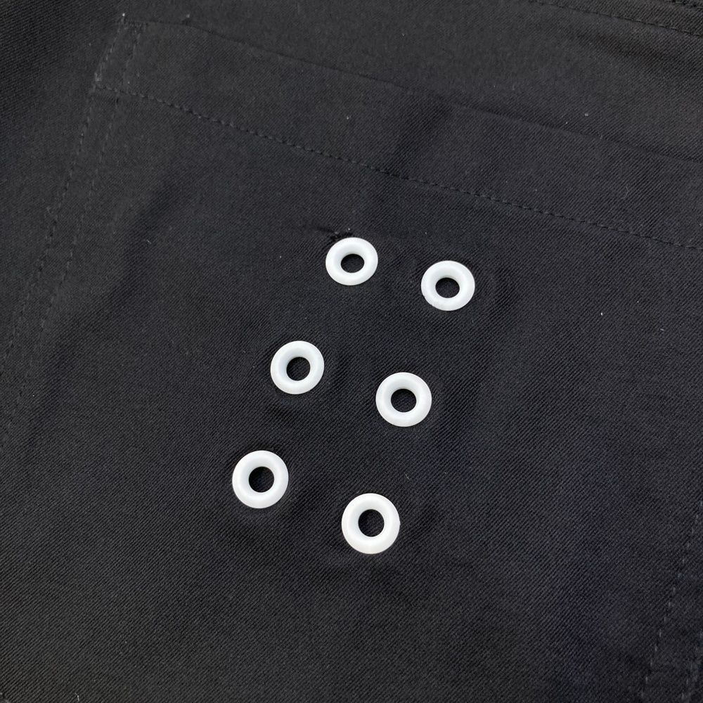 サイズ：5 RUSSELUNO ラッセルノ ロングパンツ サイドロゴ ブラック系