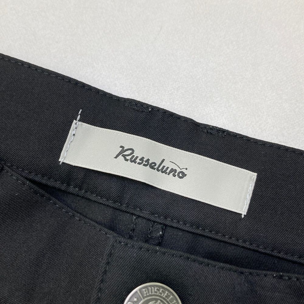 サイズ：5 RUSSELUNO ラッセルノ ロングパンツ サイドロゴ ブラック系