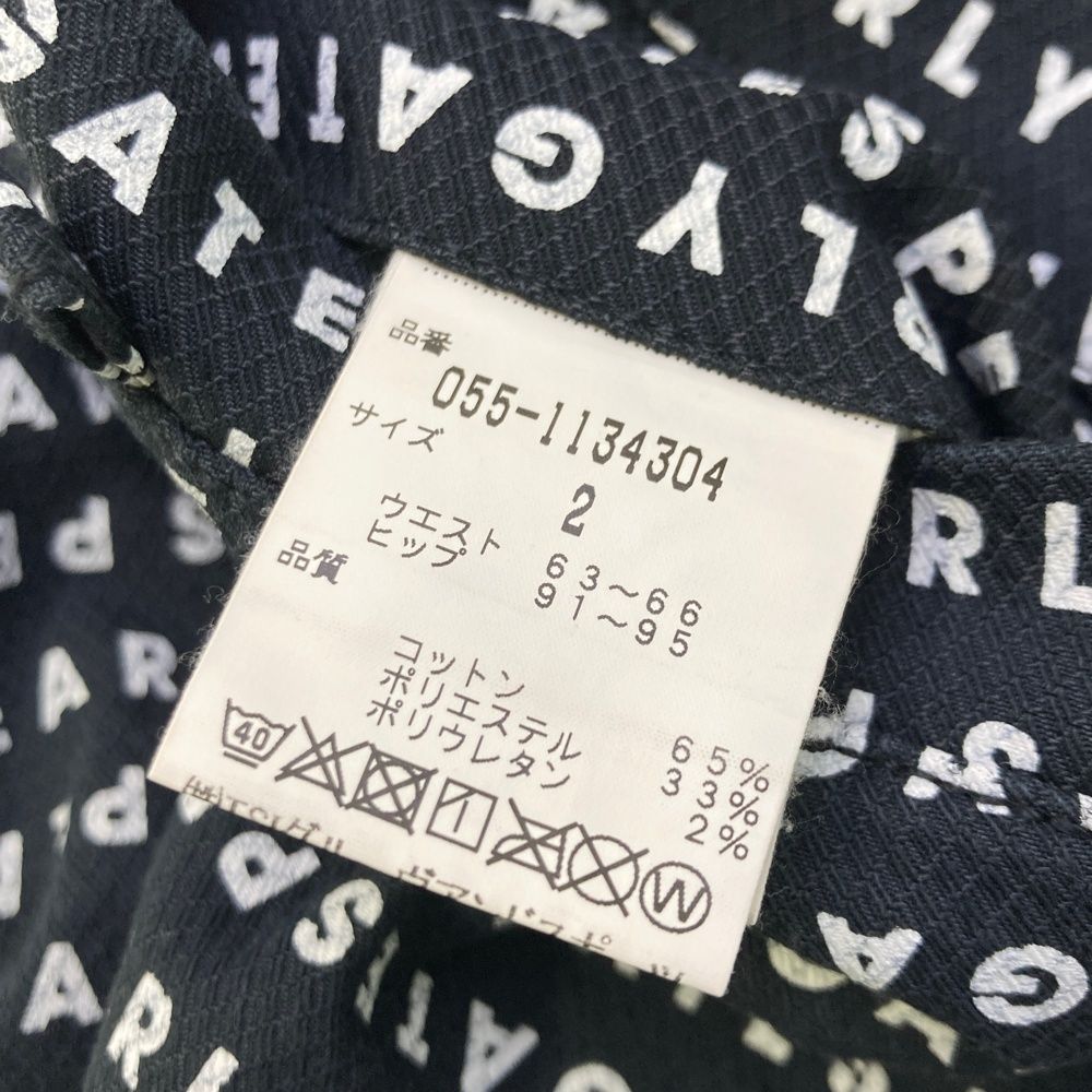 サイズ 2 PEARLY GATES パーリーゲイツ スカート 総柄 ネイビー系 ゴルフウェア レディース ストスト ユーティリティ ゴルフ教室