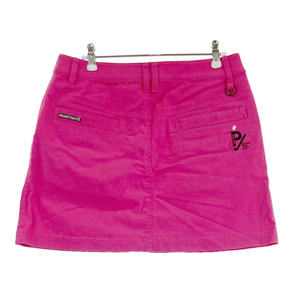 サイズ：2 PEARLY GATES パーリーゲイツ スカート ボーダー柄 ピンク系