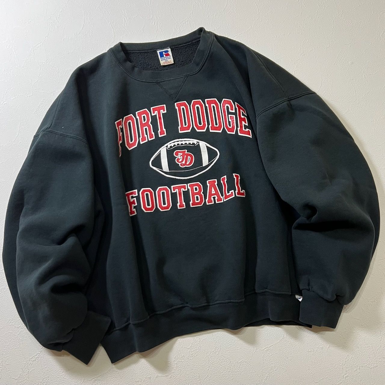 90s RUSSELL 3段ロゴ スポーツチーム スウェット トレーナー ラッセル