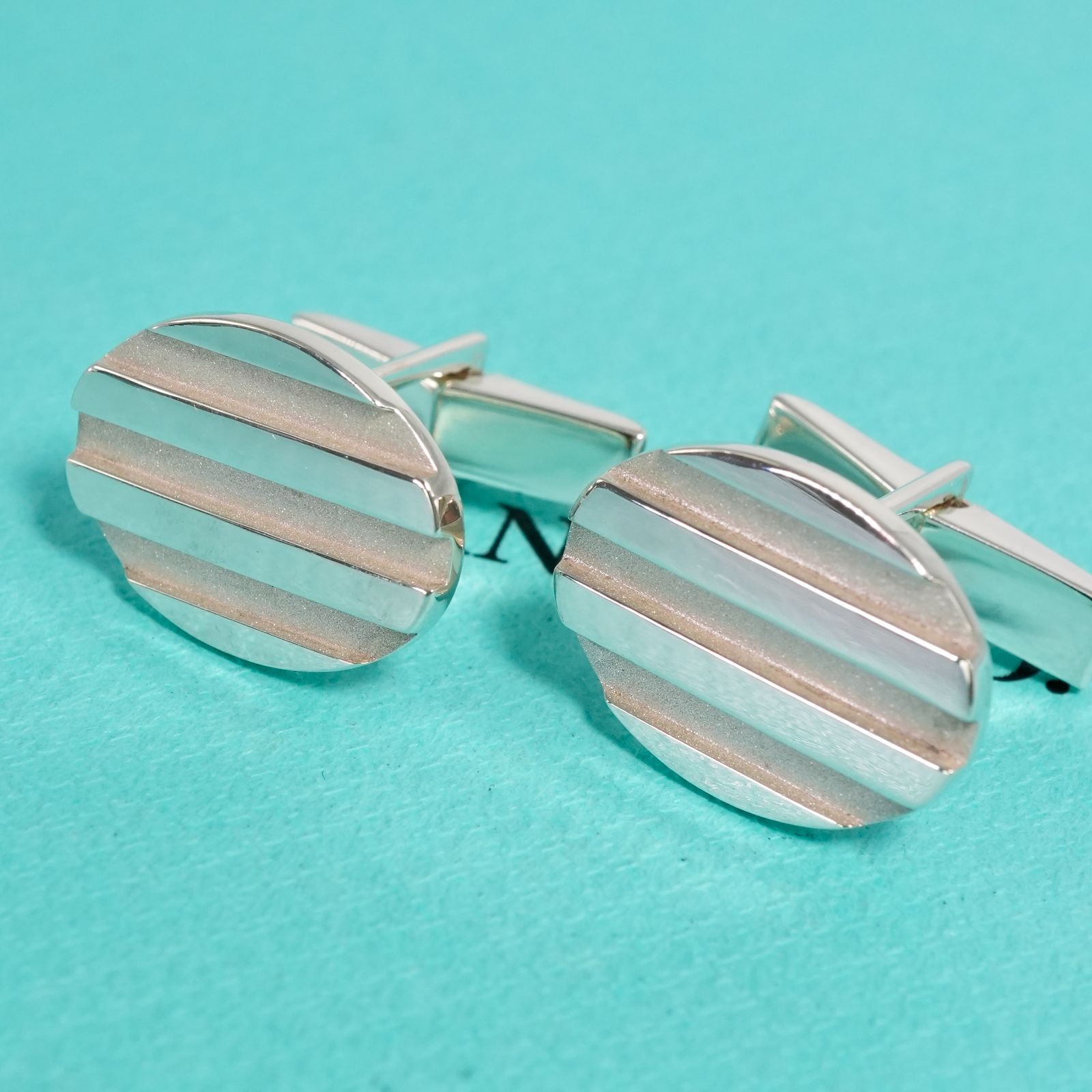極美品 ティファニー グルーブド ストライプ カフス/25-2173S - メルカリ