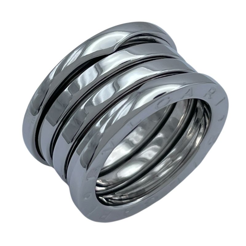 ブルガリ BVLGARI ビーゼロワンリング4バンド M ホワイトゴールド 750 ジュエリー