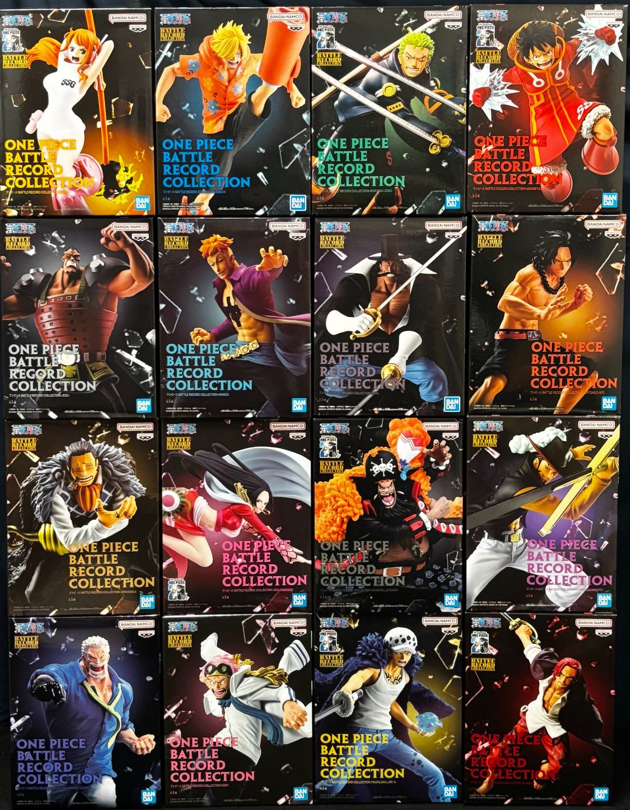 ワンピース BATTLE RECORD COLLECTION フィギュア 未開封16種セット