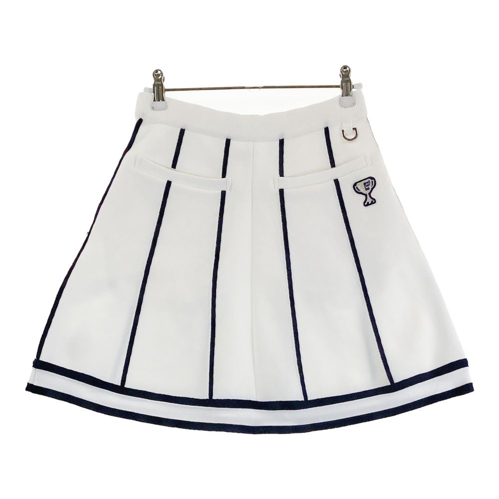 サイズ：S AND PER SE アンパスィ ニットスカート ストライプ柄