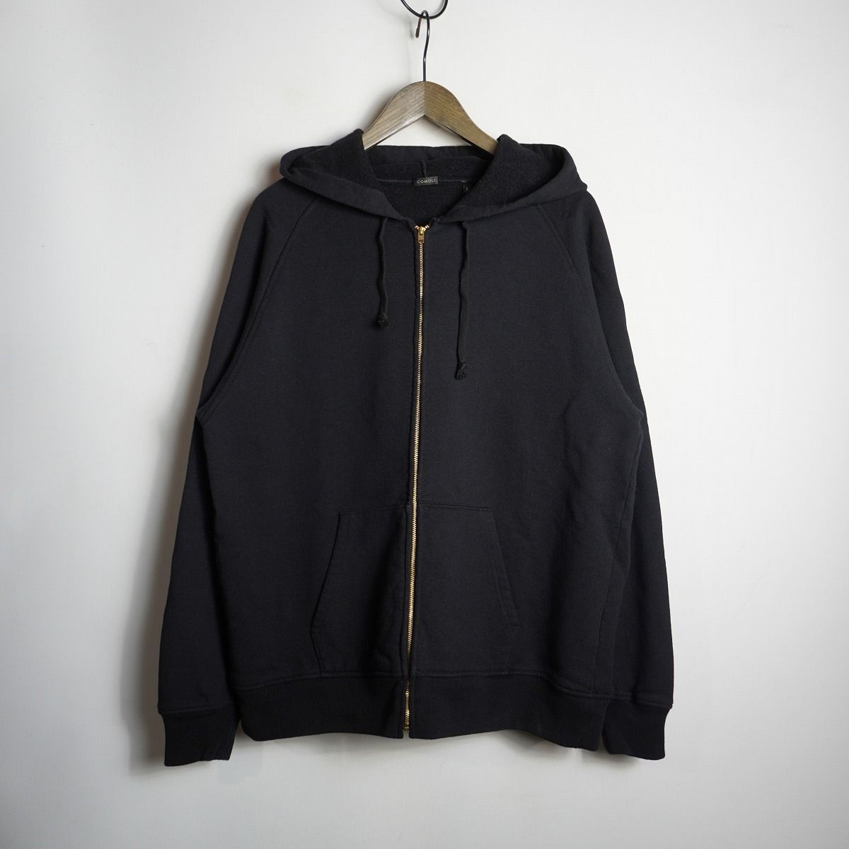 美品 24AW COMOLI コモリ COTTON SWEAT ZIP PARKA コットン 裏毛 