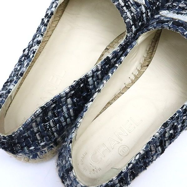 広尾店】シャネル CHANEL エスパドリーユ レディース フラットシューズ