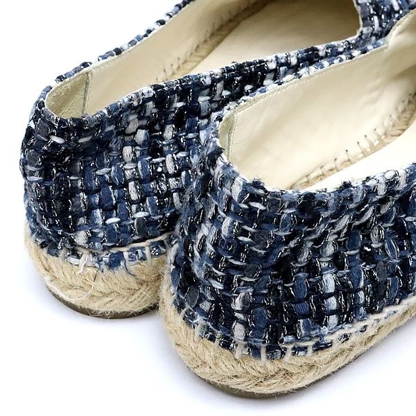 広尾店】シャネル CHANEL エスパドリーユ レディース フラットシューズ