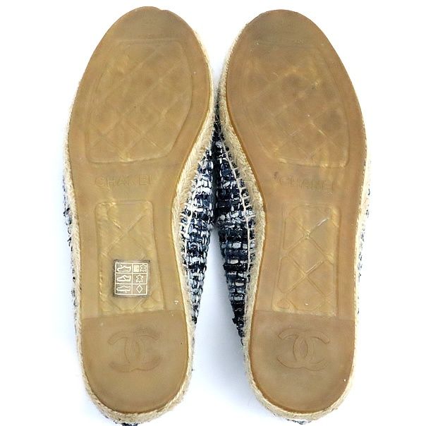 広尾店】シャネル CHANEL エスパドリーユ レディース フラットシューズ