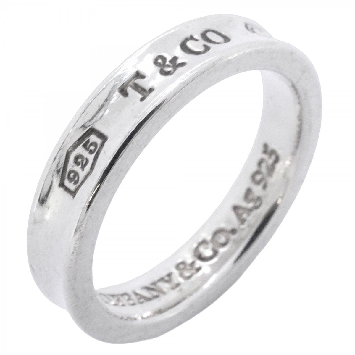 5job0562】ティファニー リング ナロー シルバー925 11号【中古