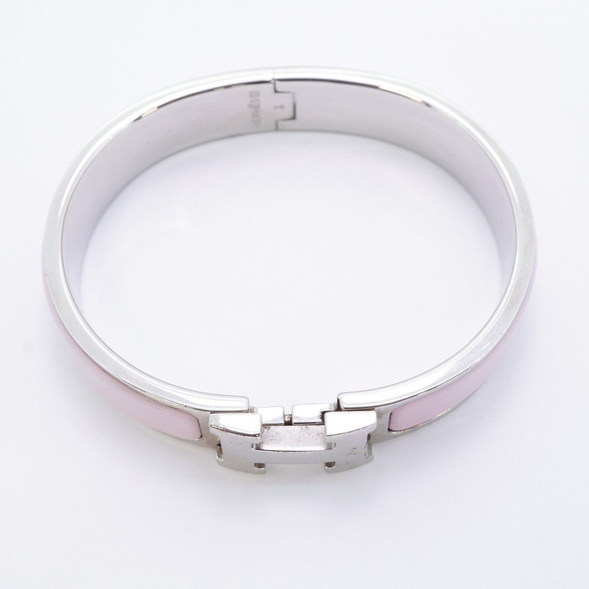5job0567】エルメス バングル クリッククラックPM メタル シルバー