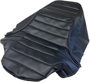 ホンダ CB 125 T 設計 シートカバー 厚手生地 生地色 座面 黒タックロール パイピング黒 張替タイプ