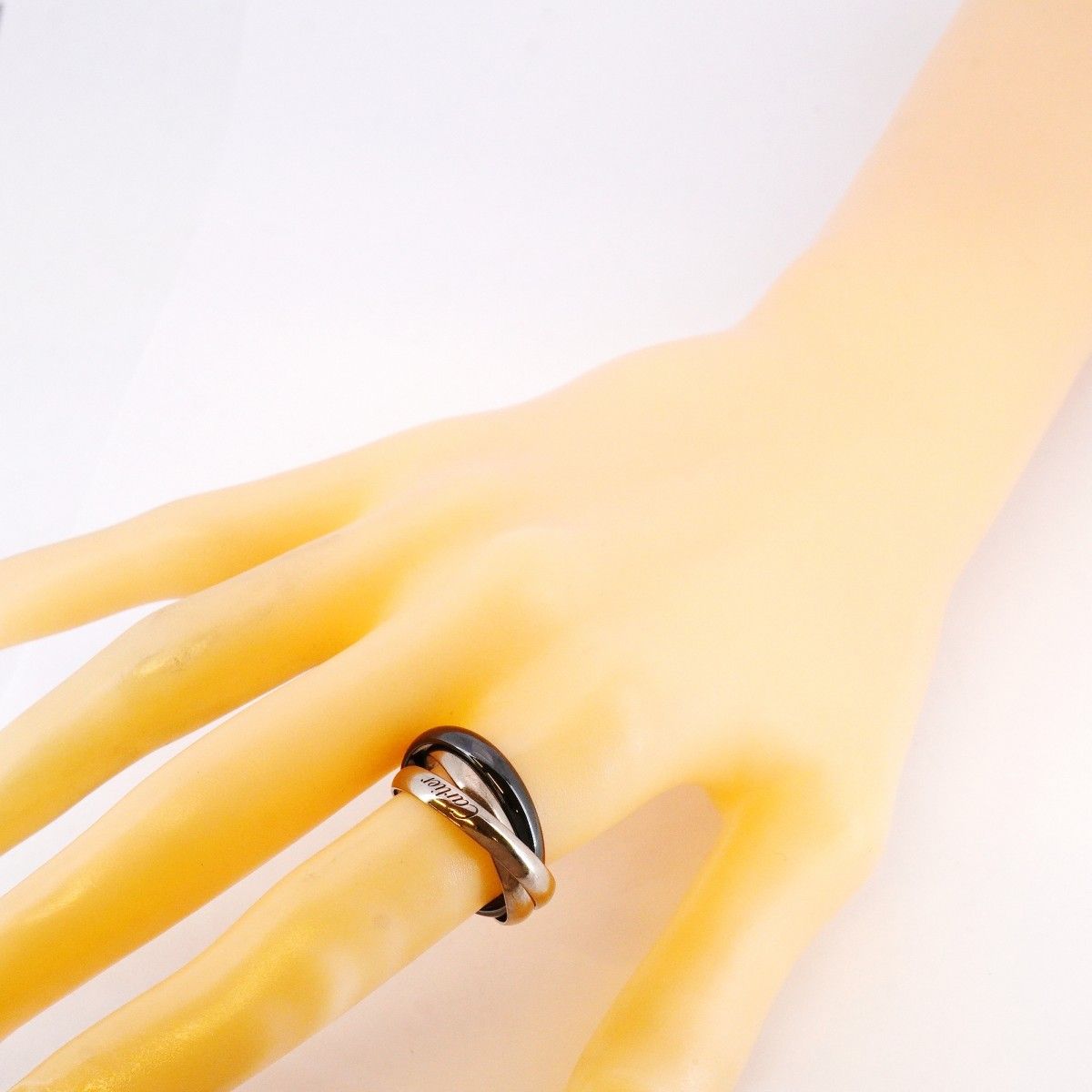 5job0572】カルティエ リング トリニティ クラシックモデル K18WG