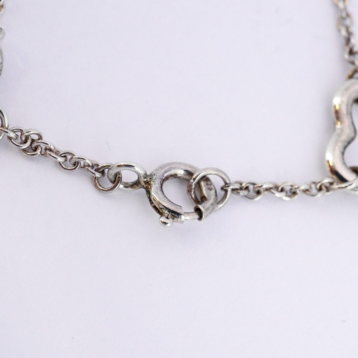 5job0594】ティファニー ブレスレット オープンハート 5連 シルバー925