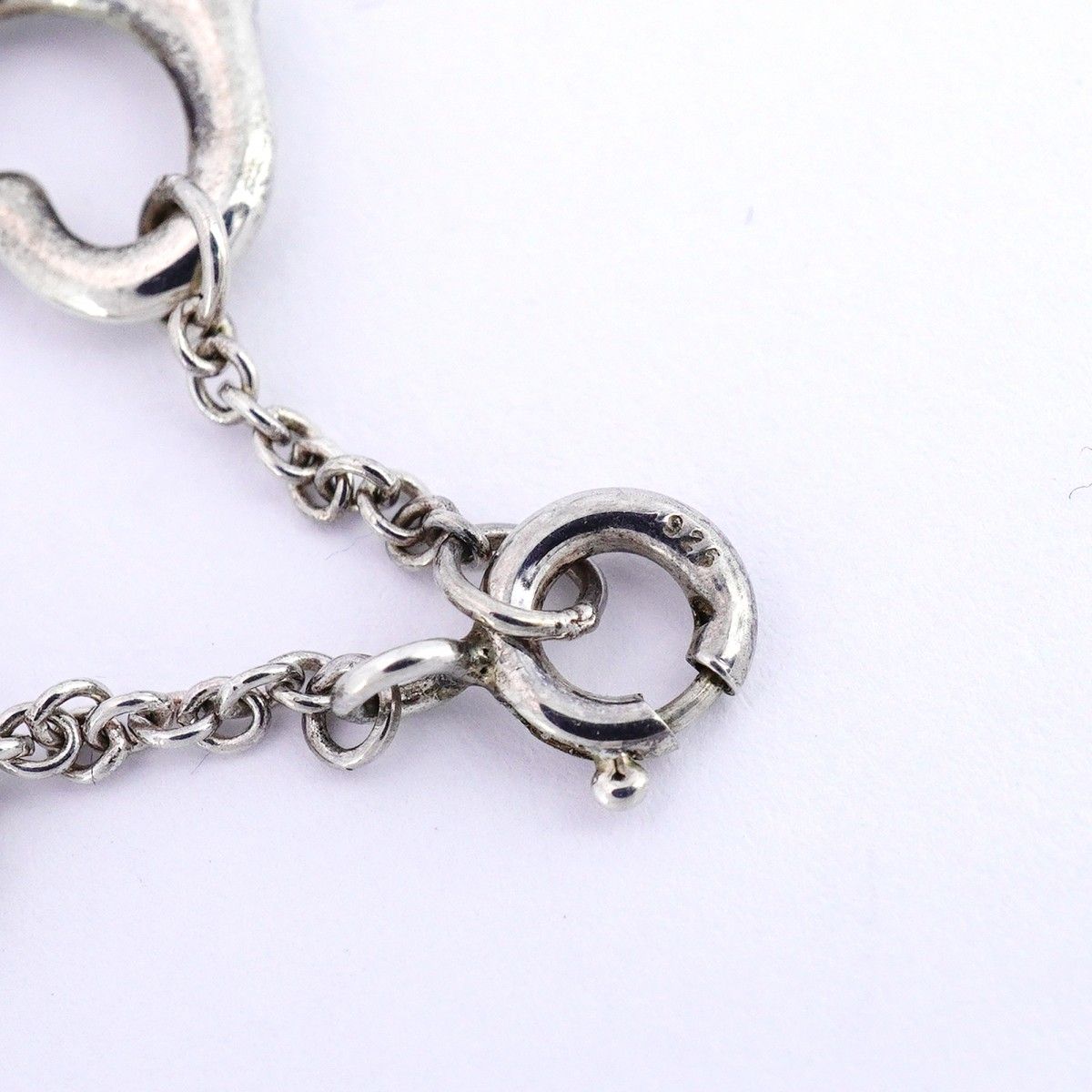 5job0594】ティファニー ブレスレット オープンハート 5連 シルバー925