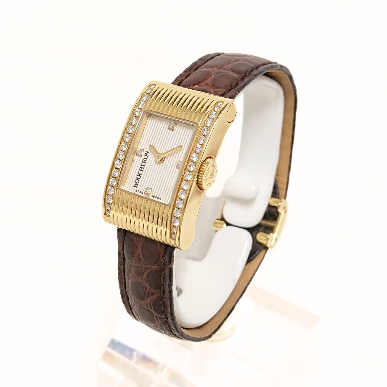 BOUCHERON REFLET MENS WA0095105 QUARTZ ブシュロン リフレ クォーツ K18YG メンズ 腕時計 箱・保証書・取扱説明書 BOUCHERON REFLET MENS WA0095105 QUARTZ ブシュロン リフレ クォーツ