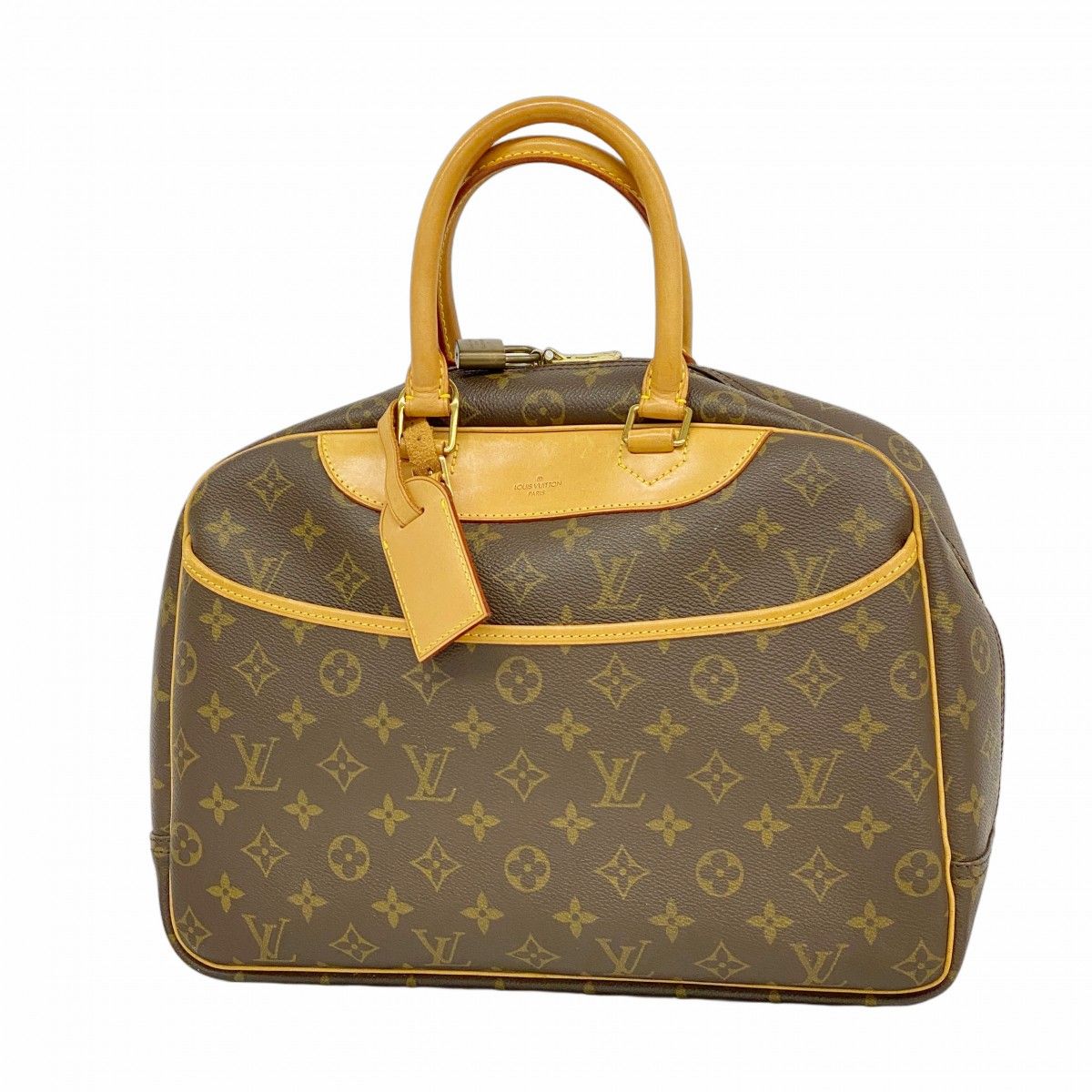 リョウ【美品】ルイヴィトン モノグラム ドーヴィル ハンドバッグ ブラウン 5oe5974】ルイヴィトン ハンドバッグ モノグラム ドーヴィル M47270