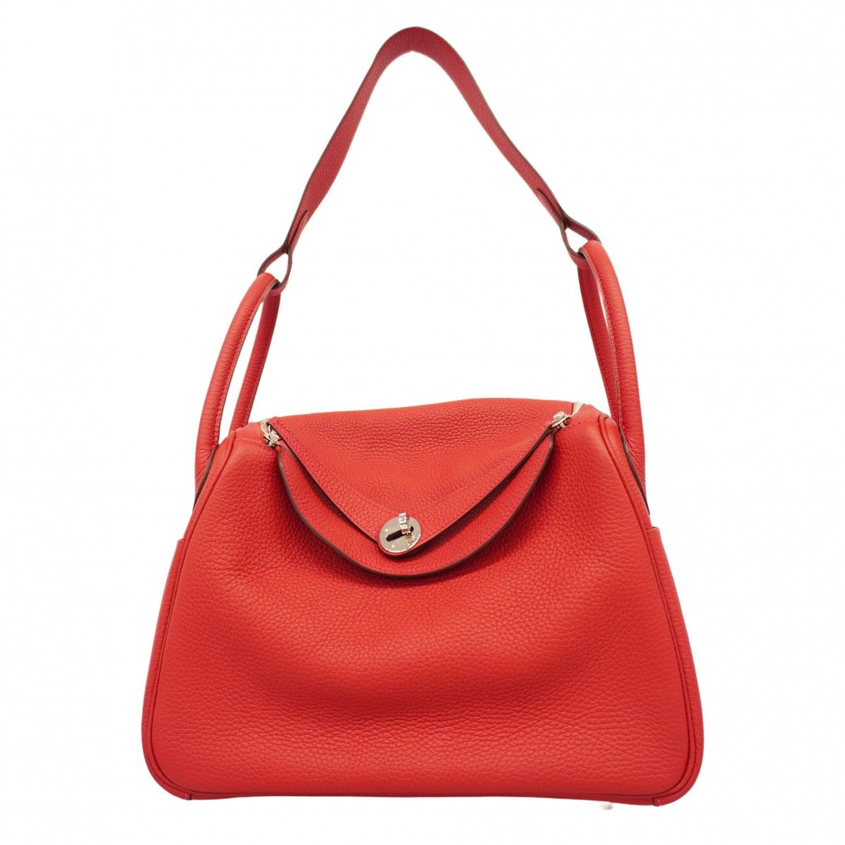 エルメス HERMES リンディ30 ヴァーミリオン 5oe6007-h】エルメス ハンドバッグ リンディ30 トリヨンクレマンス